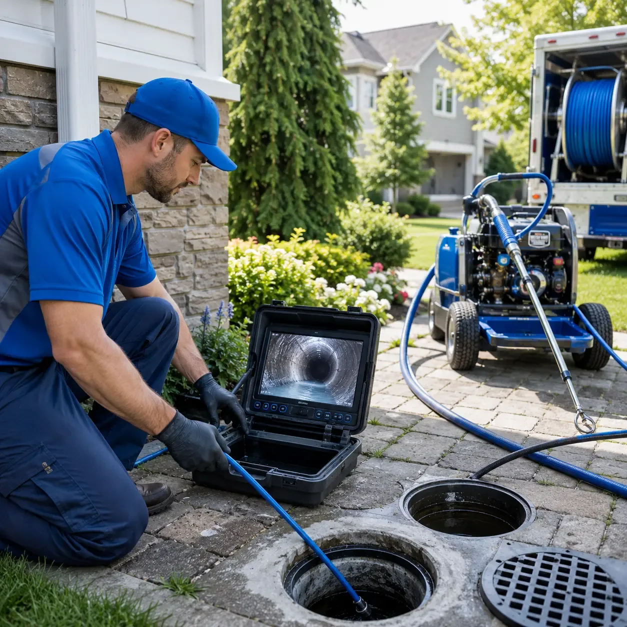 Outdoor drain cleaning professionals serving Flovilla, GA